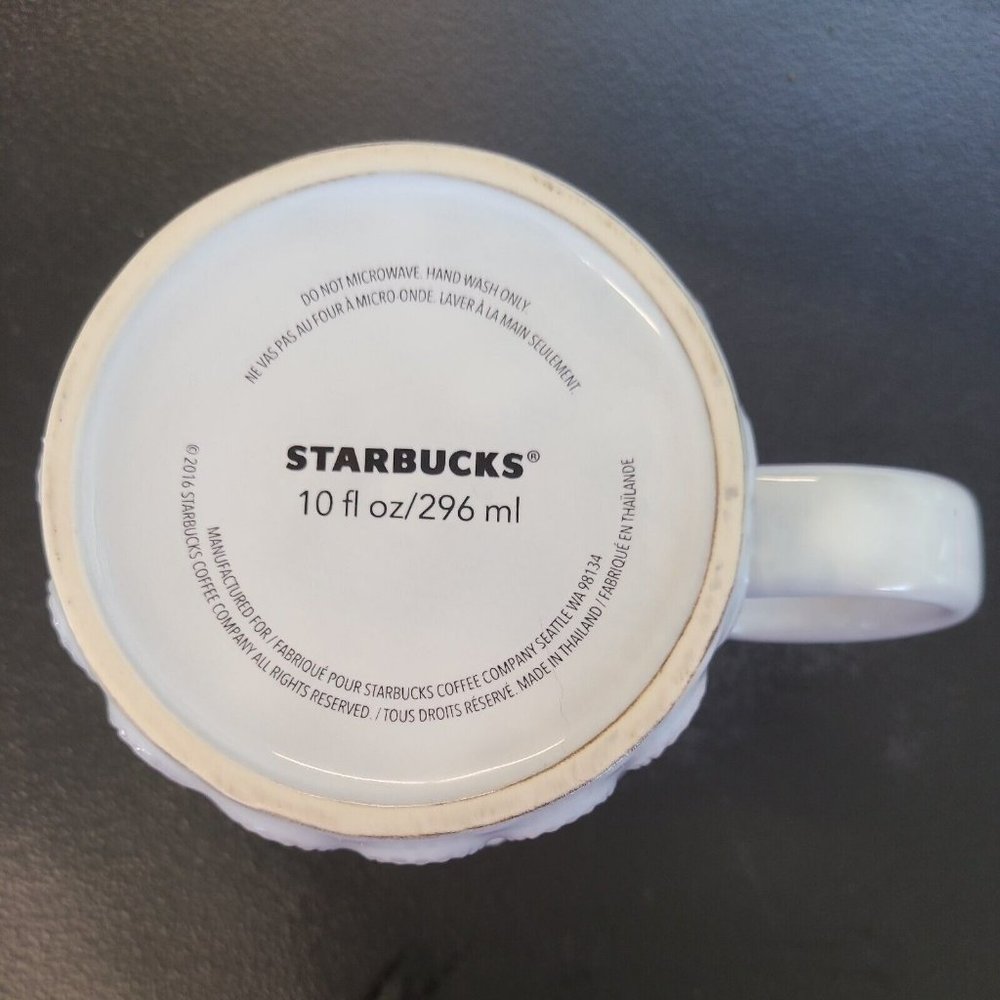 Starbucks 2016 Coffee Mug Anniversary Collection Mermaid Siren Tail Scales Gray - Picture 5 of 5